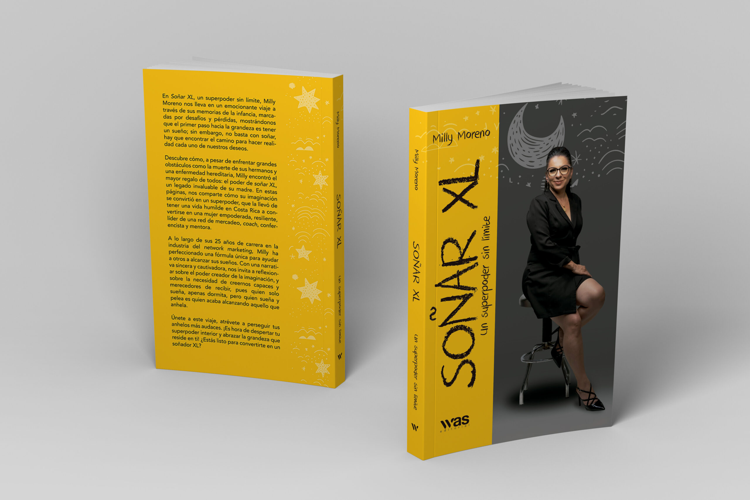 soñar XL mockup autor página